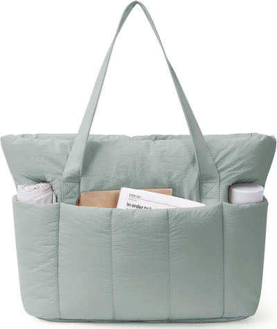 Bolsa acolchada mujer compartimento laptop trabajo