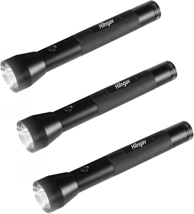 Linterna LED aluminio batería D para aventuras pack 3