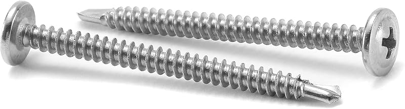 Tornillos chapa #8x3 500s acero inox 410s autorroscantes