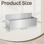 Soporte botellas licor acero inox 15" pared plateado