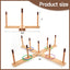 Set lanzamiento anillos madera haya 33pulg exterior