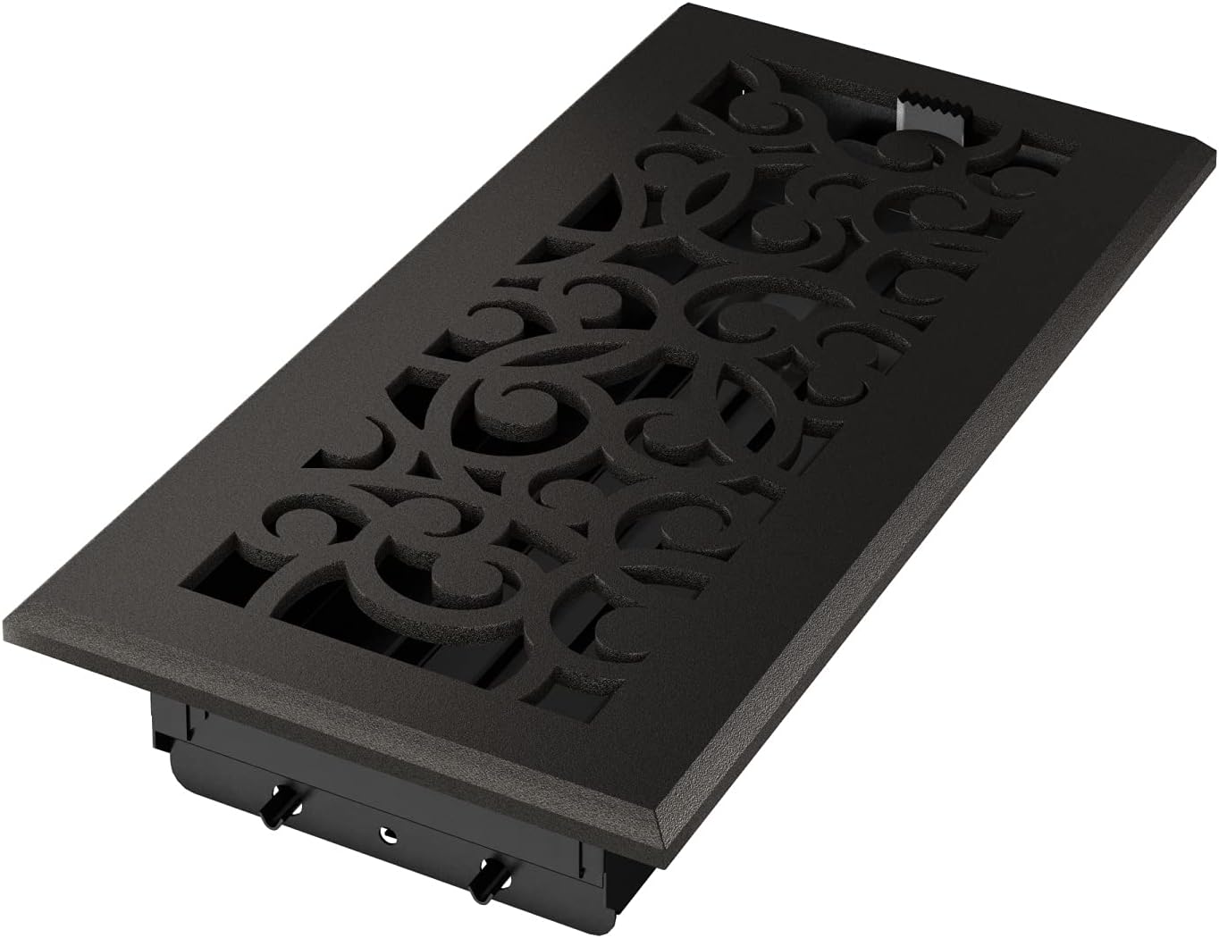 Registro hierro fundido 4x10pulg negro mate pack 4