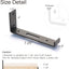 Soporte estante 8" pack 6 resistente calado