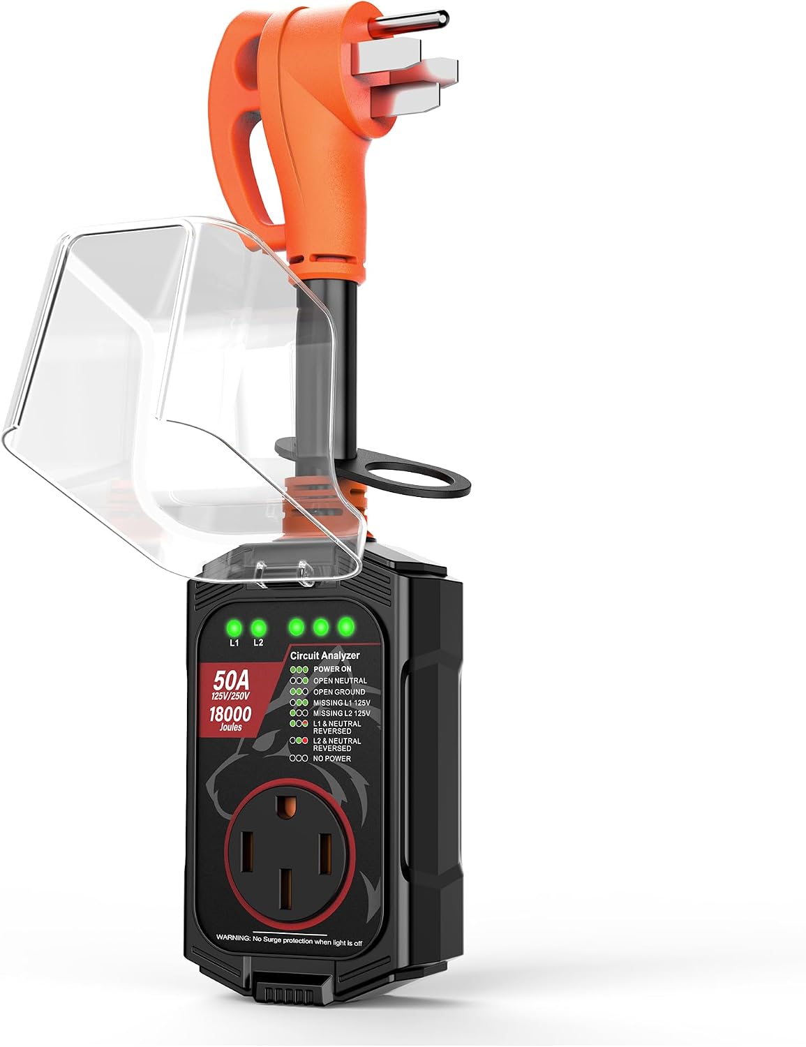 Protector sobretensiones RV 18000J 50A con analizador