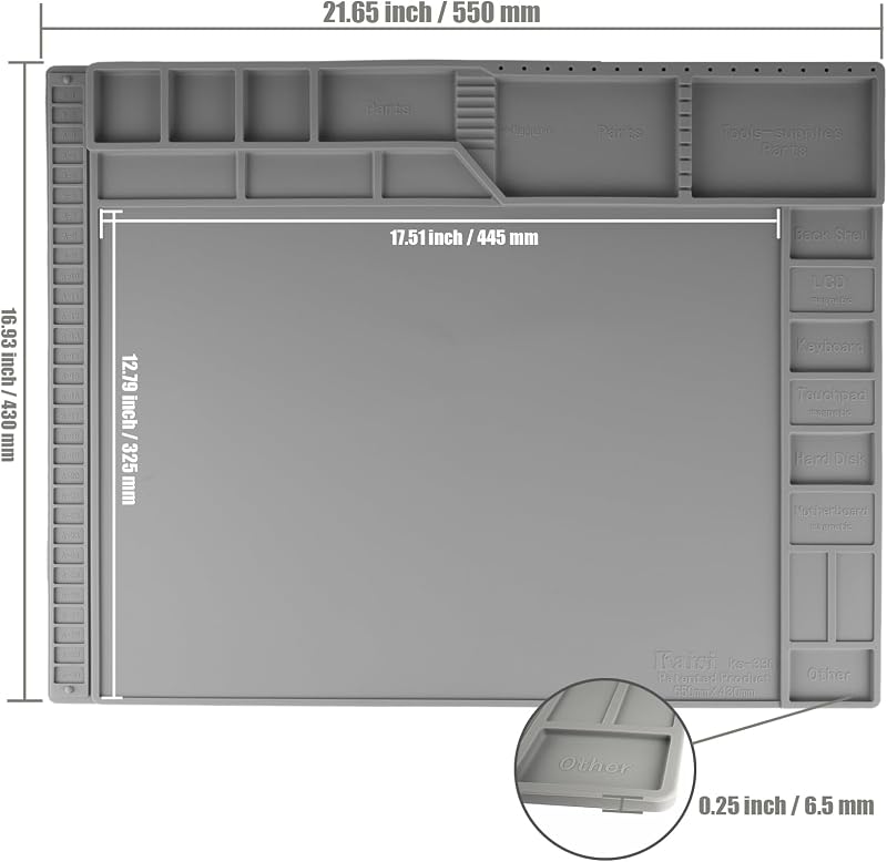 Almohadilla soldadura silicona resistente 932°F magnética