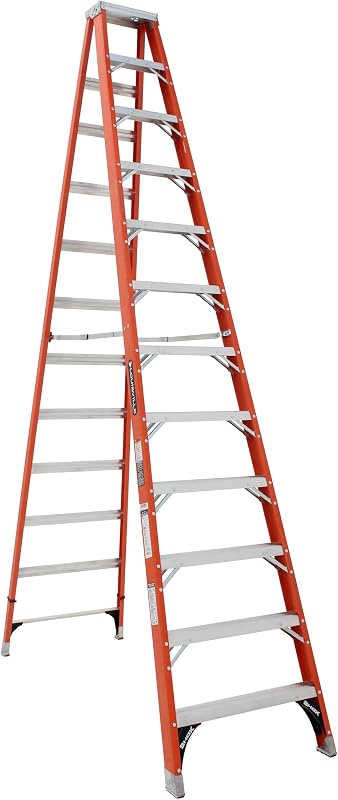 Escalera Fibra Vidrio 12ft Capacidad 375lb Tipo IAA