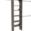 Kit organiz. armario madera 3 barras ajustable gris