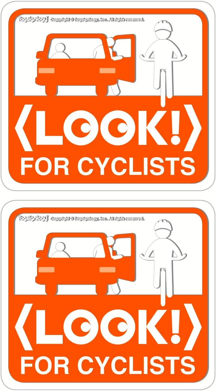 Notas seguridad bicicleta UV resistente impermeable 2uds