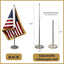 Set banderas escritorio 7.8x11.8pulg con base metal