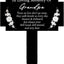 Estaca conmemorativa metal impermeable cementerio 13x9.8"