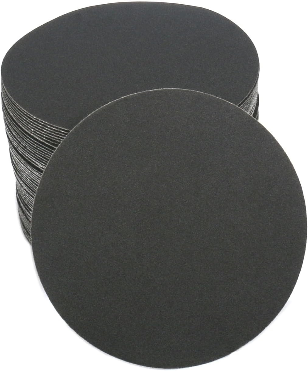 50 Pzas Discos Lija Gancho Bucle 5pulg 240grano