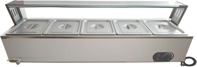 Calentador alimentos electrico 60qt acero inox bain marie