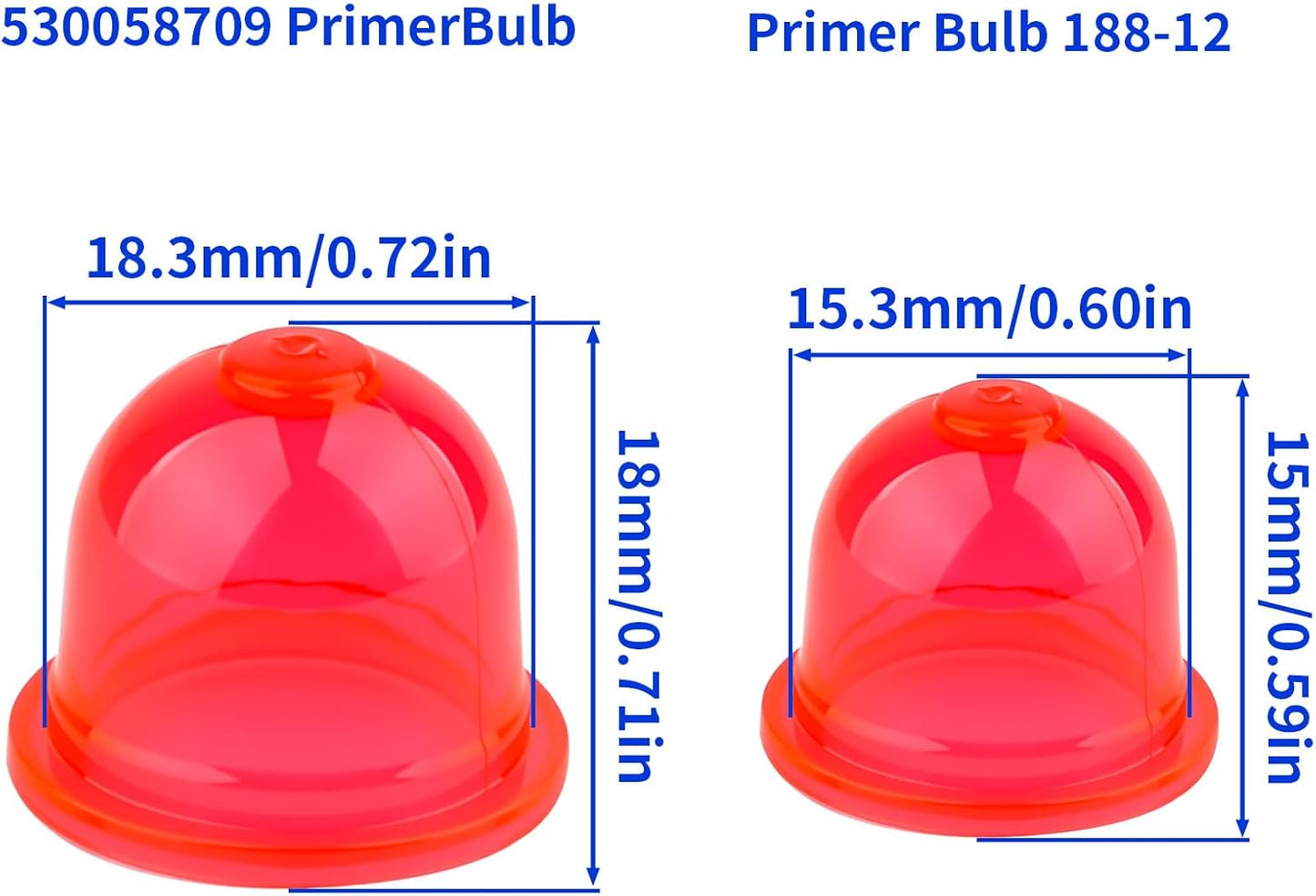Bombilla cebador para motor pequeño 2 ciclos
