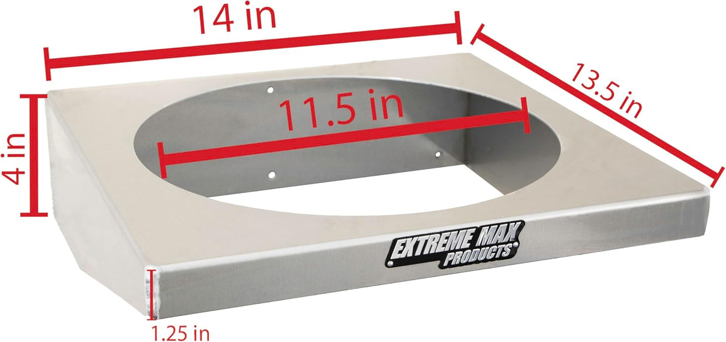 Soporte cubo aluminio 5gal para remolque tienda garaje plata