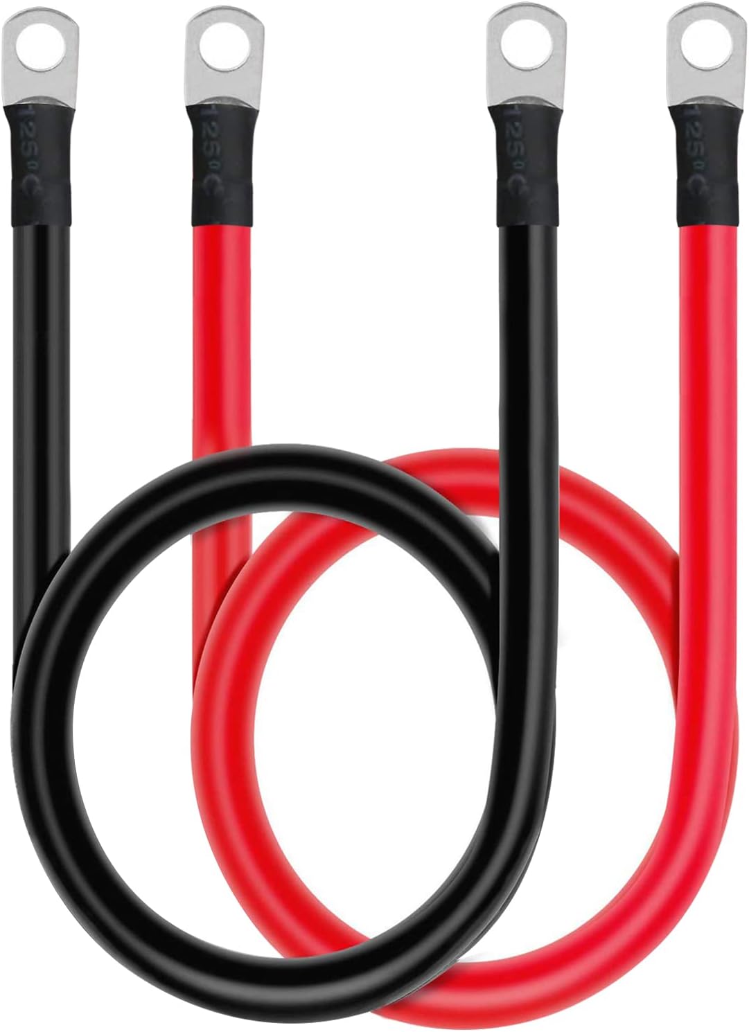 Set cables batería 2 AWG cobre 20" terminales 3/8"