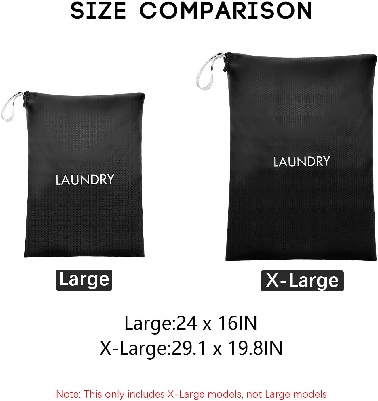 Bolsa lavable viaje XL para ropa sucia impermeable reutiliz.