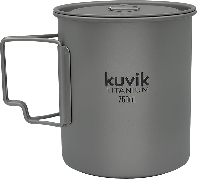 Olla Titanio 25.4oz Tapa Ultraligera para Mochileros