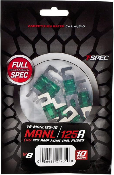 Fusibles V8 Mini ANL Niquelados Paquete 10