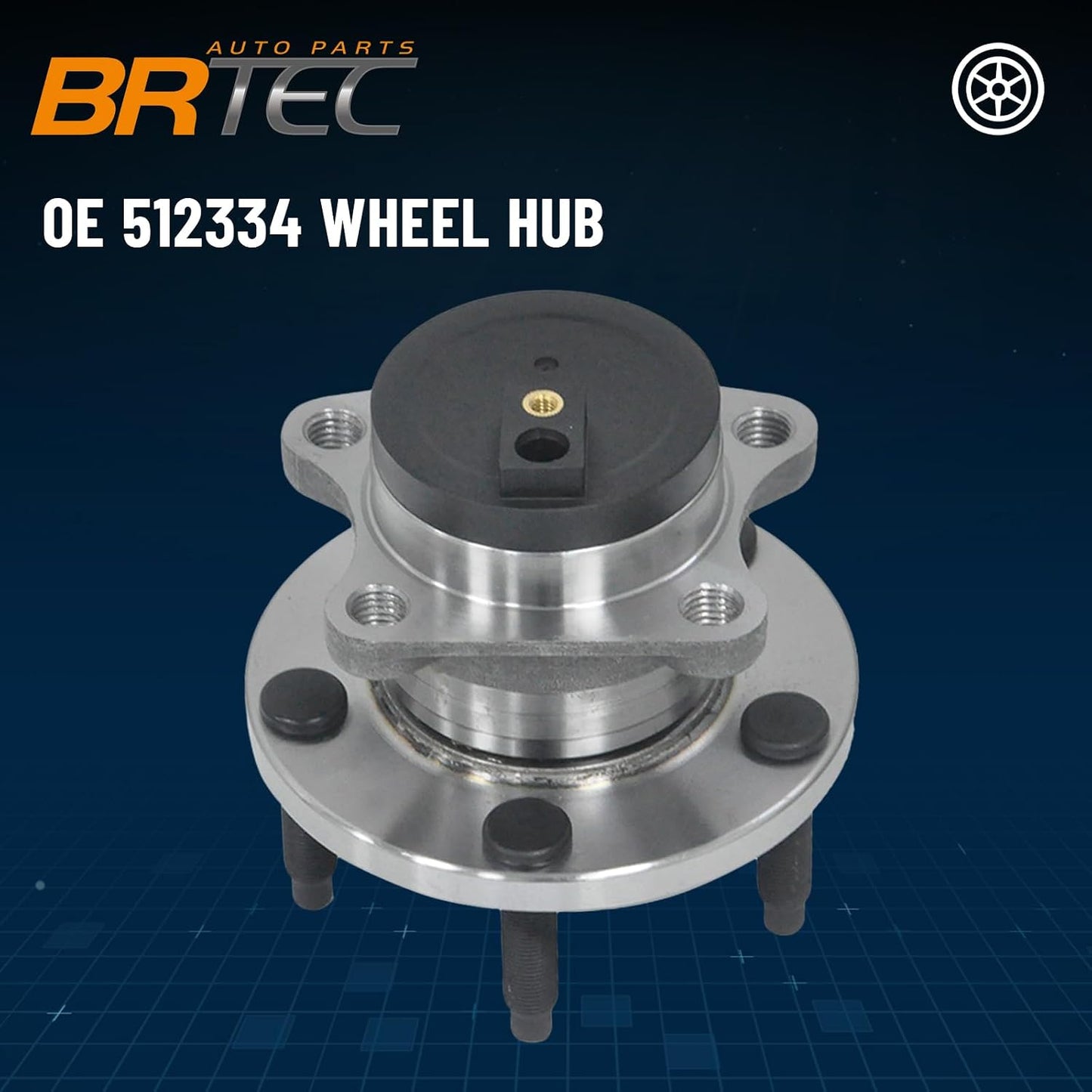 Conjunto cubo rueda trasera Ford Edge 07-08 con 5 lengüetas