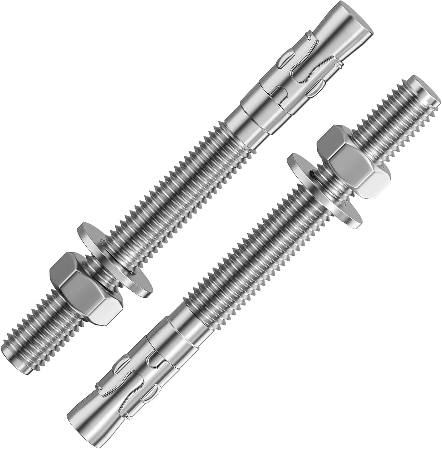 30 Sujetadores 1/2x5-1/2pulg Acero Inox para Cemento