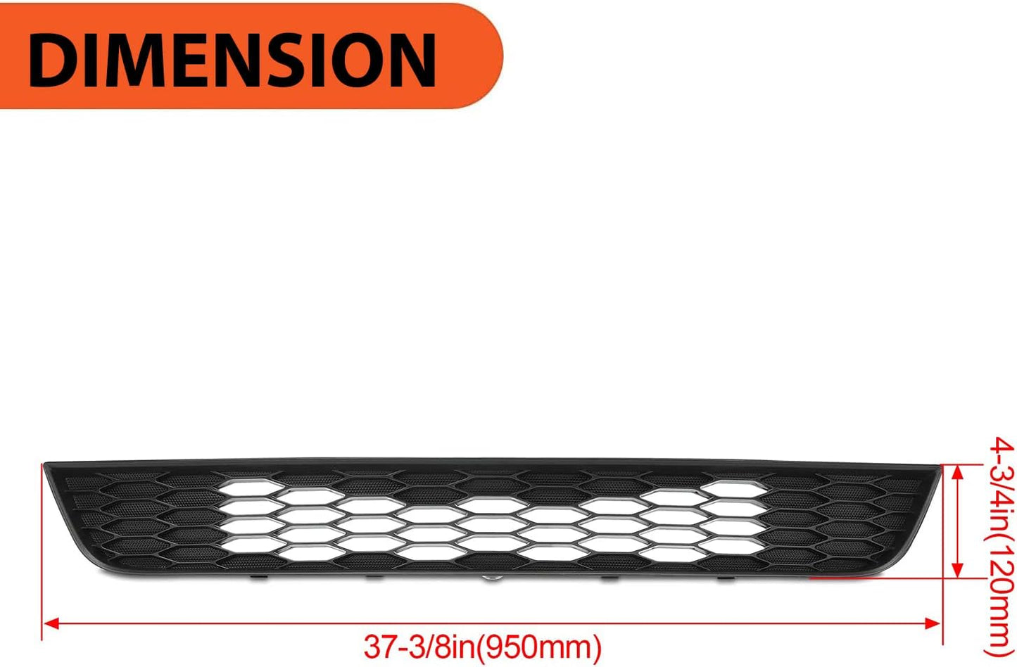 Rejilla parachoques Ford Mustang 13-14 Repuesto DR3Z17K945AB
