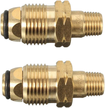 2 Pack Adaptadores Propano LP LPG 1/4'' MNPT Latón