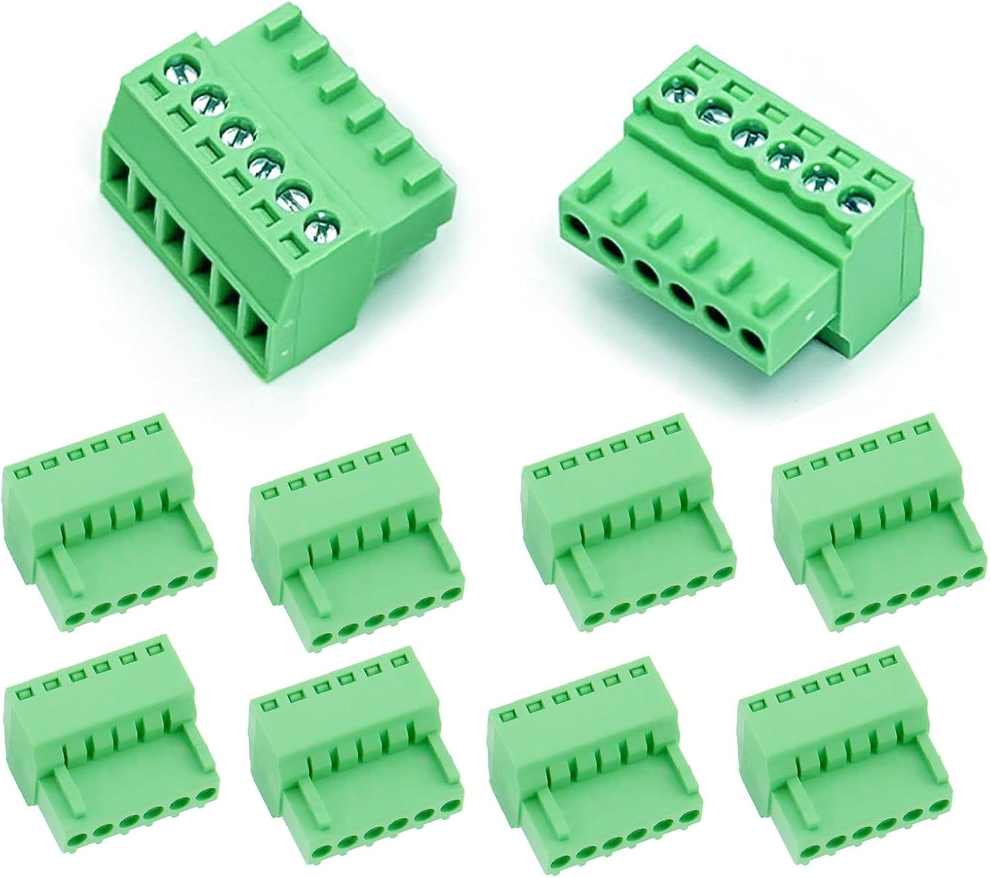 10 Conectores Bloque Terminal 6 Pines 0.100pulg 26-18AWG Macho