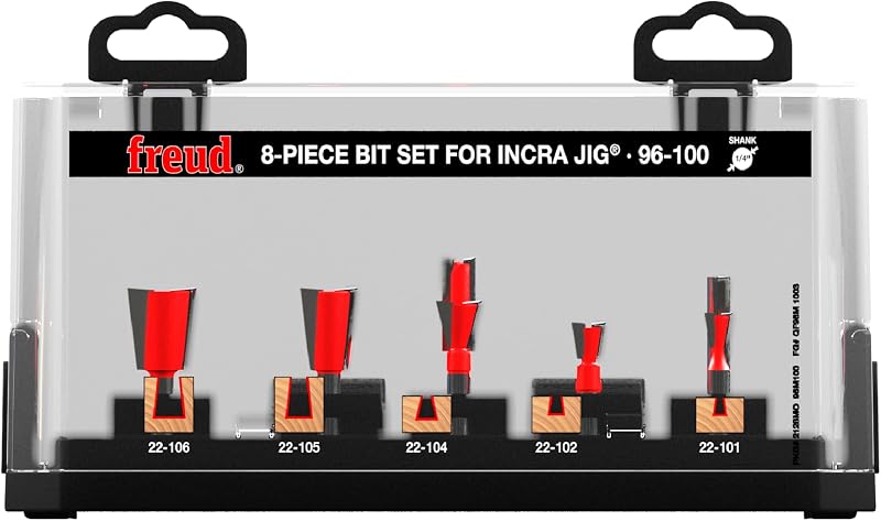 Set 8 Pzas Brocas Incra Jig 1/4 Vástago 96-100