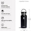 Botella agua acero inox aislada tapa flexible 946ml azul