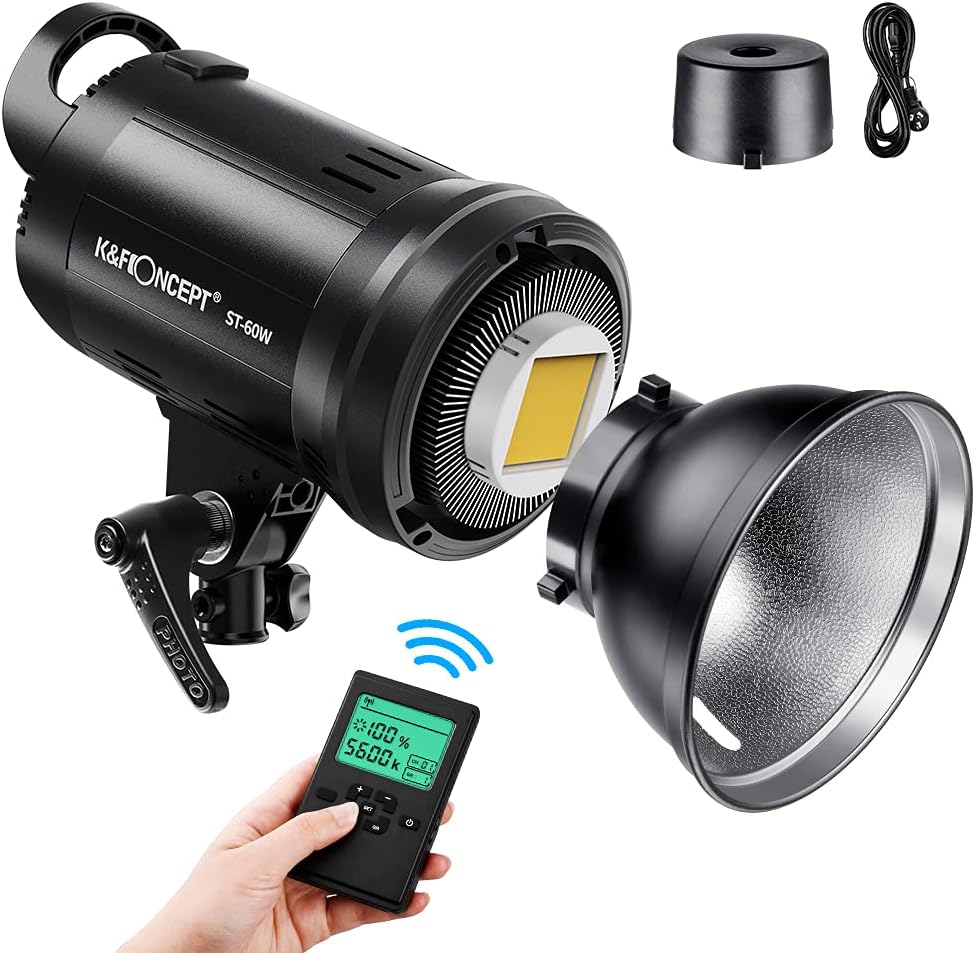 Luz LED SL-60W Bowens 5600K CRI95 para foto y video