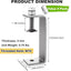 Set 4 abrazaderas C ajustables M10 acero 4"