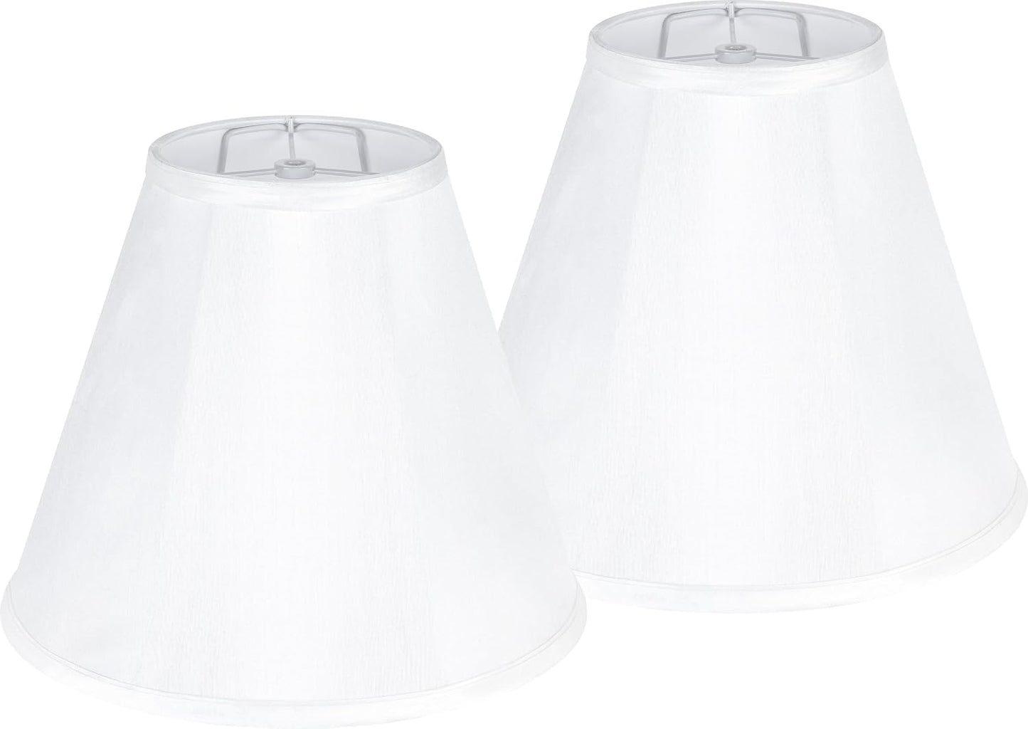 Set 2 pantallas tela para lámpara mesa 6x13x9.8pulg