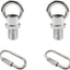 Bucles iluminación IP 1/8 con conectores hebilla paquete 2 níquel