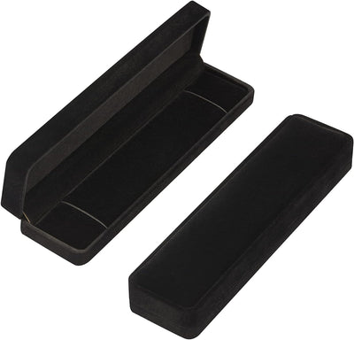 Caja terciopelo collar joyas 2 pzas almacenamiento