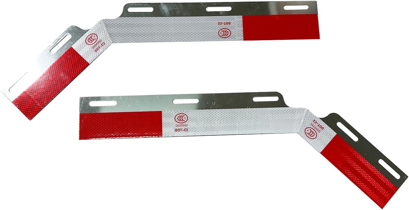 Tiras reflectoras aluminio para semirremolque 2 Uds