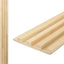Panel listones madera 4pzas 96x5.7pulg techo decoración