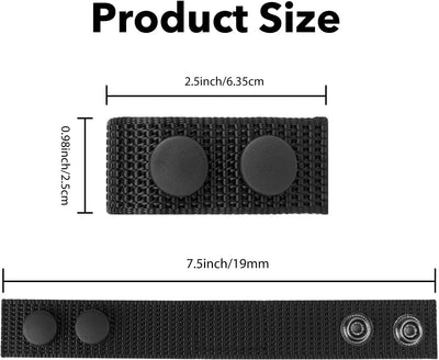Protectores cinturón nailon 2.25pulg doble broche set 6 tácticos