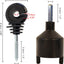 100 Aisladores Eléctricos Autorroscantes Negro