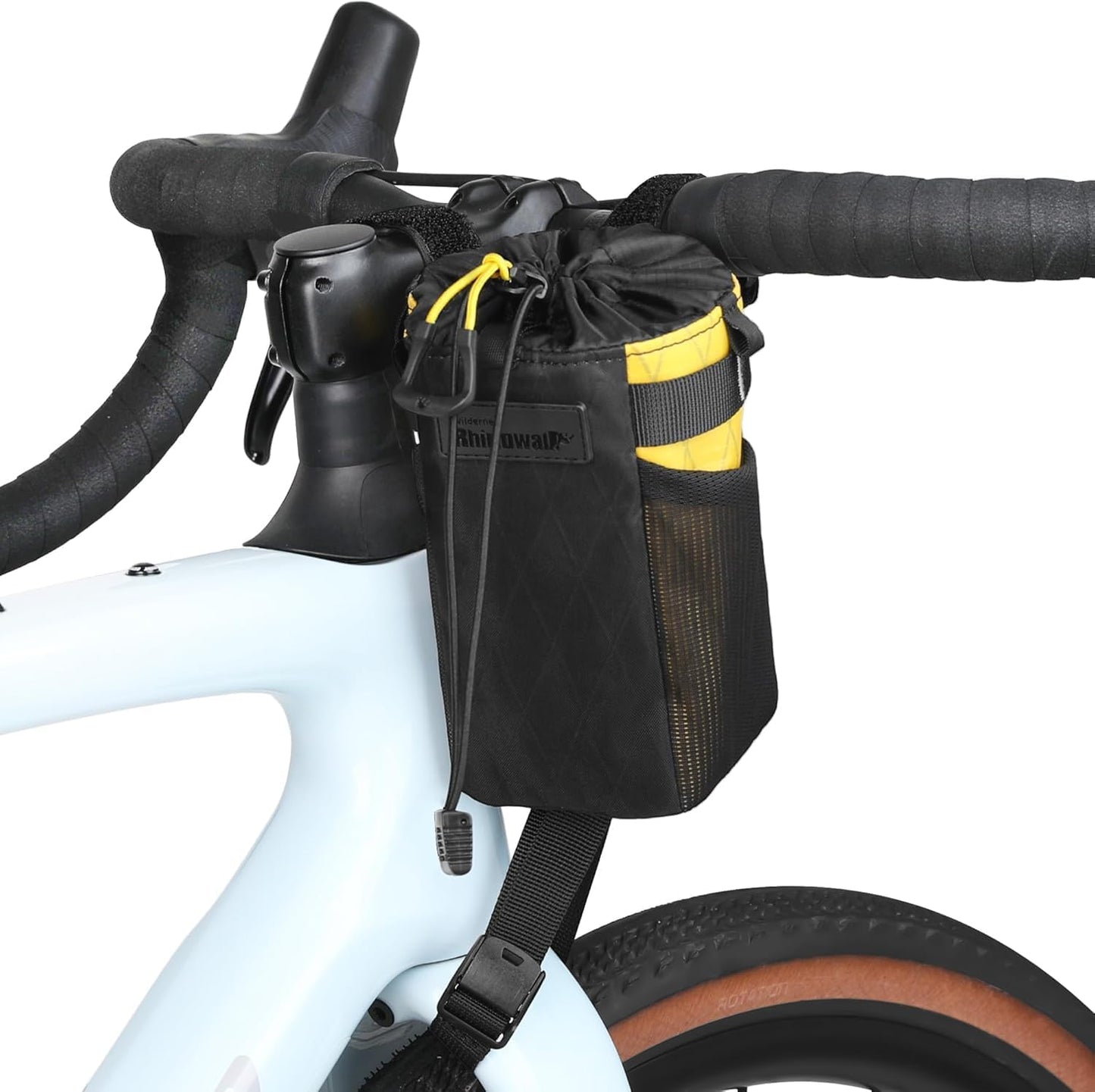 Bolsa botella agua bicicleta aislada impermeable 3 puntos