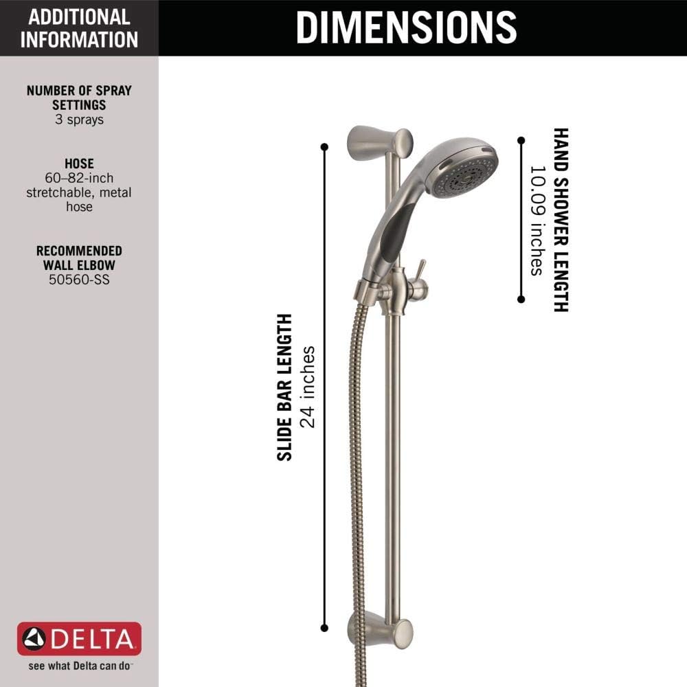 Barra regadera de mano 57014-SS