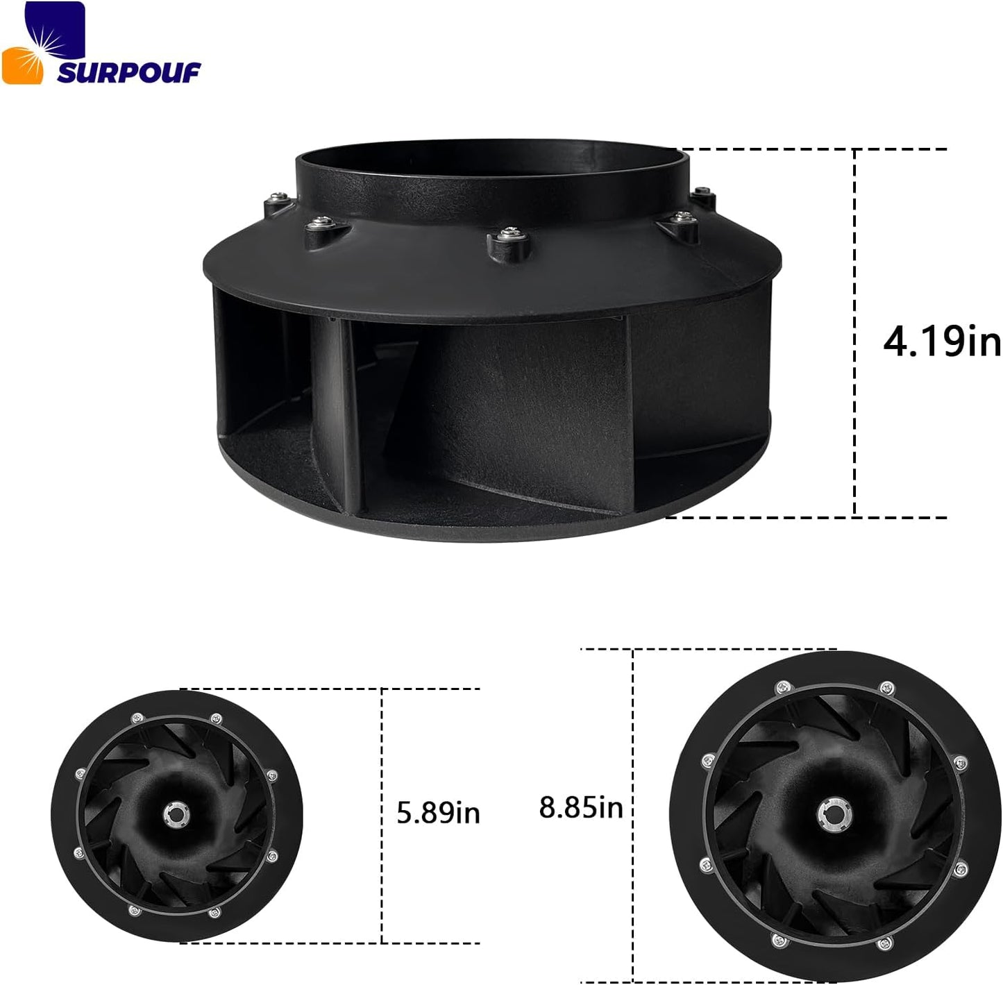 Ventilador 3 Pzas para Huebsch Speed Queen 28pulg