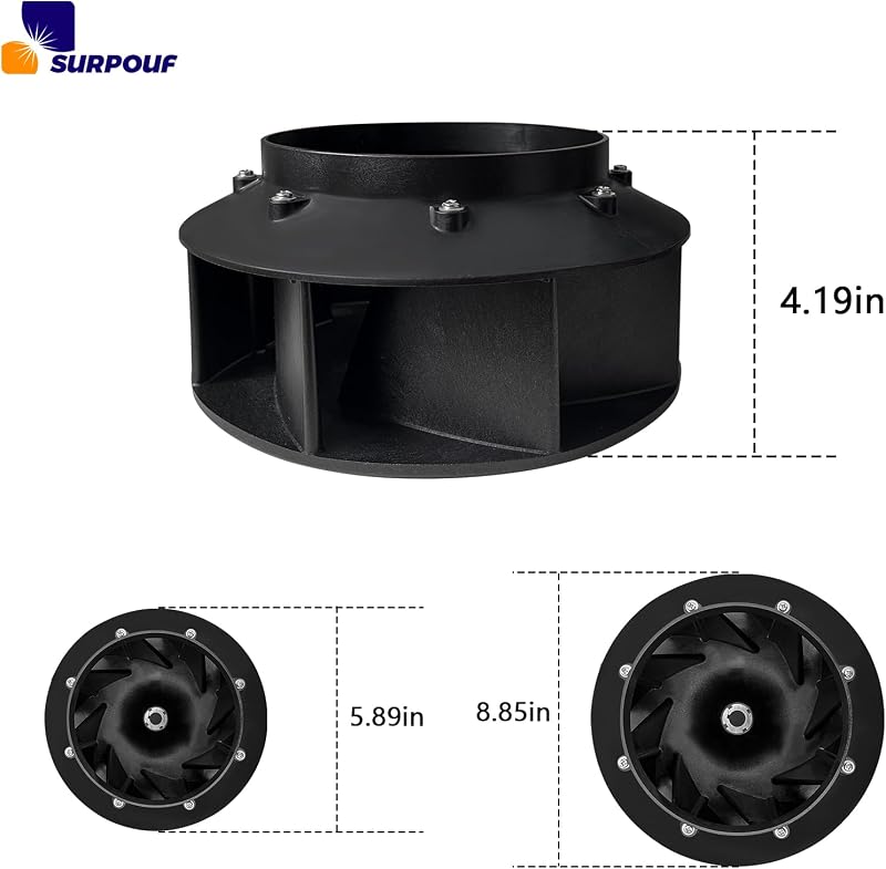 2 Ventilador soplador 28" para Huebsch