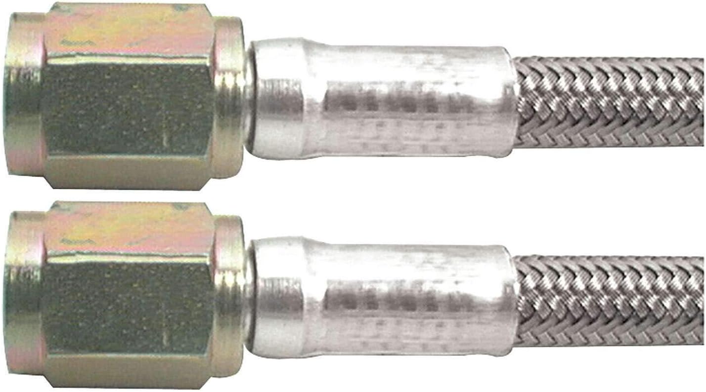 Manguera freno 9pulg acero inox trenzada forrada PTFE