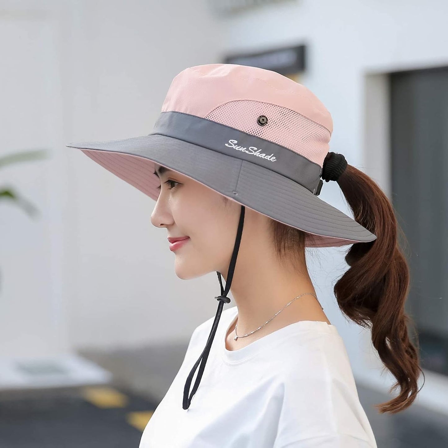Sombrero safari mujer ala ancha UV plegable playa verano