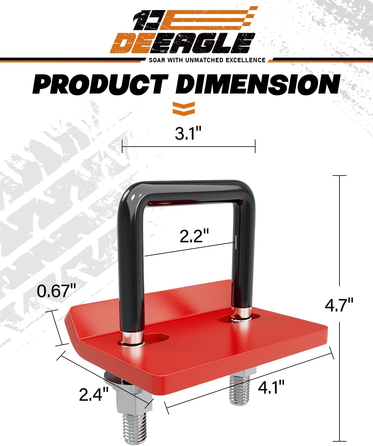 Tensor enganche antitraqueteo remolque 1.25-2" negro
