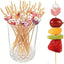 200 Palillos Dientes Flores Perlas para Fiesta Aperitivos