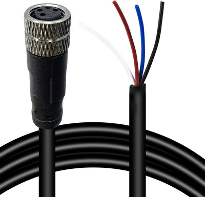 Cable conector M8 4 pines cod A PVC IP67 60V 3A AC/DC