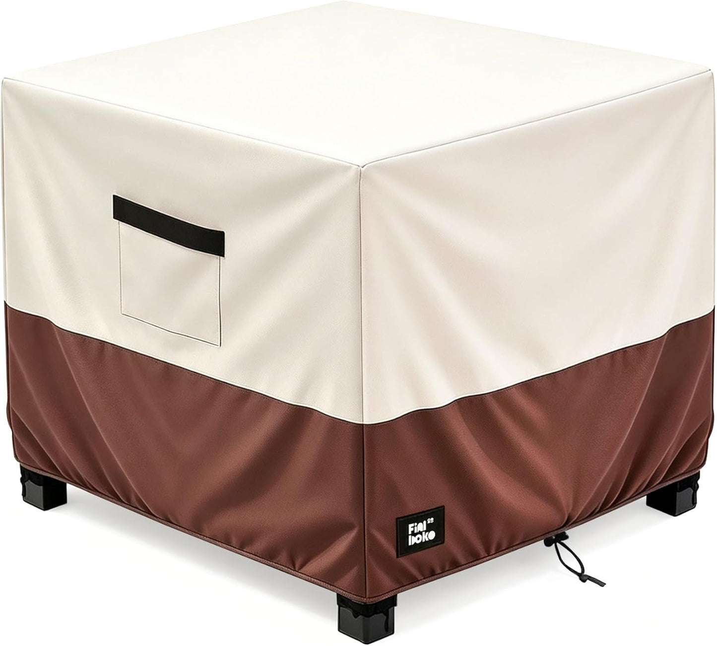Funda taburete patio 22x22x18" cuadrada 600D impermeable