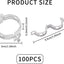 Clips soporte para plantas trepadoras 100uds