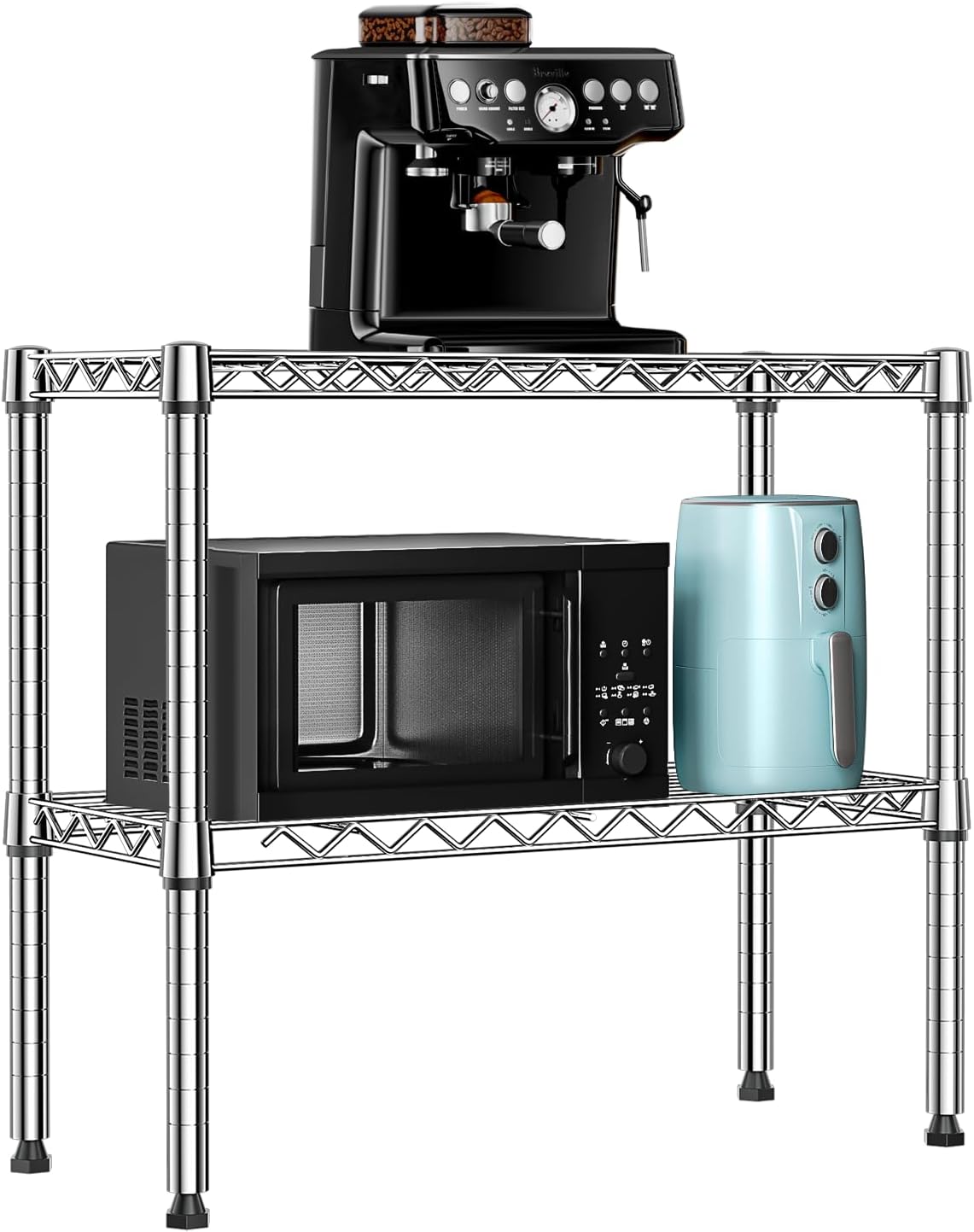Estante alambre 2 niveles 220lb para hogar baño cocina